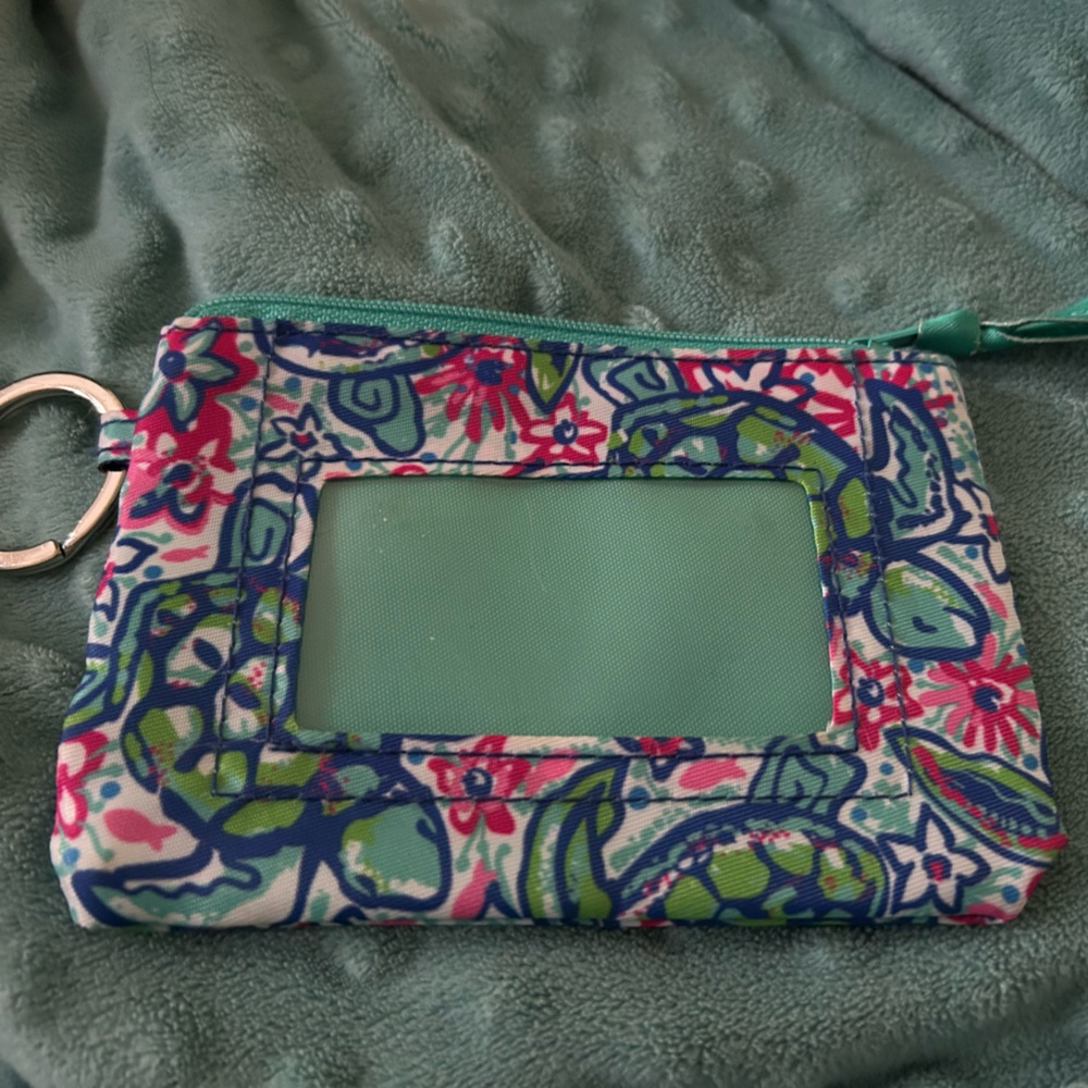 Southern Couture Sea Turtle ID Card Wallet Key Chain